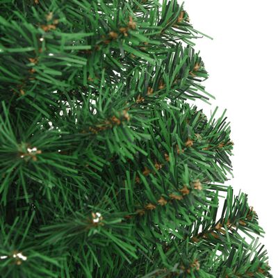 vidaXL mākslīgā Ziemassvētku egle, biezi zari, zaļa, 150 cm, PVC