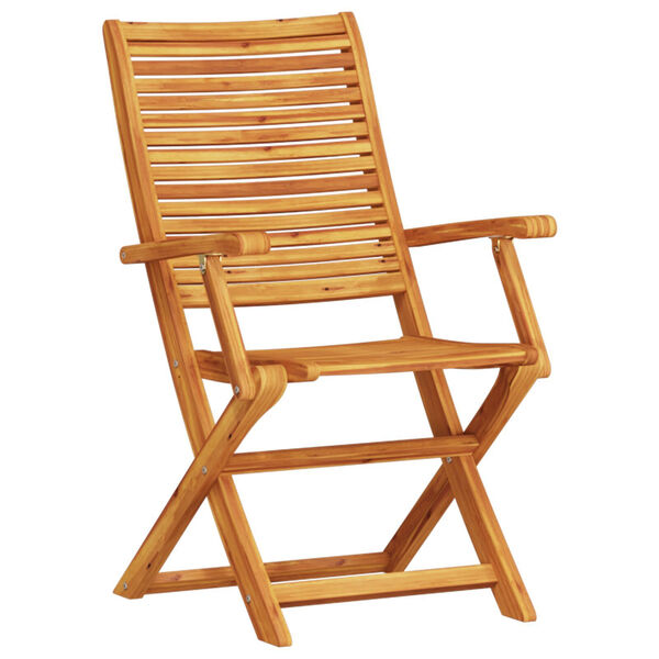 vidaXL Dārza ēdamgalds 5 pcs Brūna akācijas masīvkoks