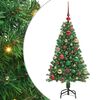 vidaXL Ziemassvētku eglīte ar LED gaismām 120 cm 150 LED Silti balts