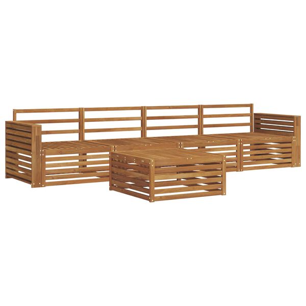 vidaXL Āra dīvānu komplekts 5 pcs Dabiska