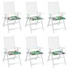 vidaXL Krēslu spilveni 6 pcs Daudzkrāsains 50 x 50 x 4 cm