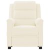vidaXL elektrisks masāžas krēsls, krēmkrāsas mākslīgā āda