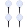 vidaXL āra lampas, 4 gab., LED, 30 cm, ar zemes mietiņiem