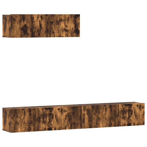 vidaXL 3-daļīgs TV skapī&scaron;u komplekts, ozola krāsa, inženierijas koks