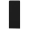 vidaXL grāmatu plaukts, aizslietnis, melns, 40x30x72 cm