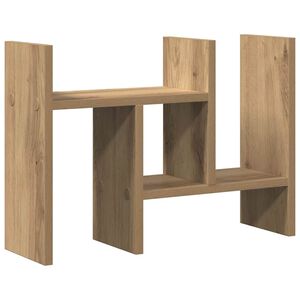 vidaXL Galda organizators Artisānā ozols 50 x 15,5 x 35,5 cm
