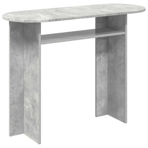 vidaXL Konsoles galds ar uzglabā&scaron;anu Betona pelēks 100 x 39,5 x 75 cm