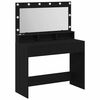 vidaXL Dressing galds Melns ozolkoks 100 x 41 x 135 cm