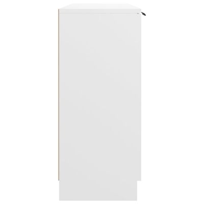 vidaXL kumode, balta, 90,5x30x70 cm, inženierijas koks