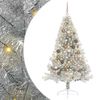 vidaXL Mākslīgais LED Ziemassvētku eglīte Sudraba 180 cm PET