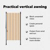 vidaXL āra ruļļu žalūzija, 120x270 cm, oranža, balta, audums, tērauds