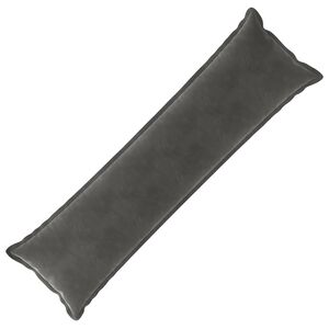 vidaXL Spilvens ar spilvenu HOUTEN Tum&scaron;i pelēka 40 x 145 cm Samts