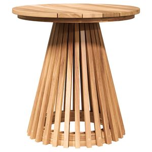 vidaXL Sānu galds Brūna 50 x 50 x 49,5 cm Ciets tek&scaron;a koks