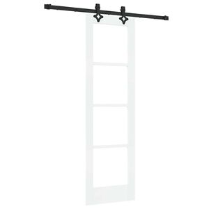 vidaXL Slīdo&scaron;ās durvis Balts 61 x 198,5 cm