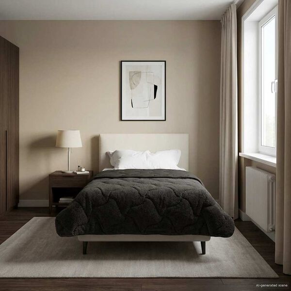 vidaXL Pilnas gada sega Tiltiņ&scaron; Antracīts 155 x 220 cm