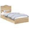 vidaXL Glabā&scaron;anas gulta Sonoma ozols 70 x 190 cm Inženierijas koks