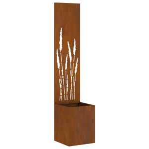 vidaXL Dārza privātuma ekrāns Rūsa 32 x 32 x 150 cm Novecināts tērauds