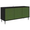 vidaXL Televizora skapī&scaron;a GELEEN 102 x 33 x 51 cm Melns ozols