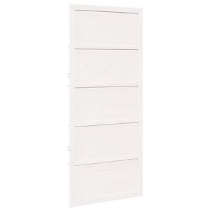 vidaXL &Scaron;ķūņa durvis 100 x 2,5 x 208 cm Priedes masīvkoks Balts