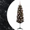 vidaXL Mākslīgā slaida Ziemassvētku egle ar bumbiņām 150 cm 150 LED