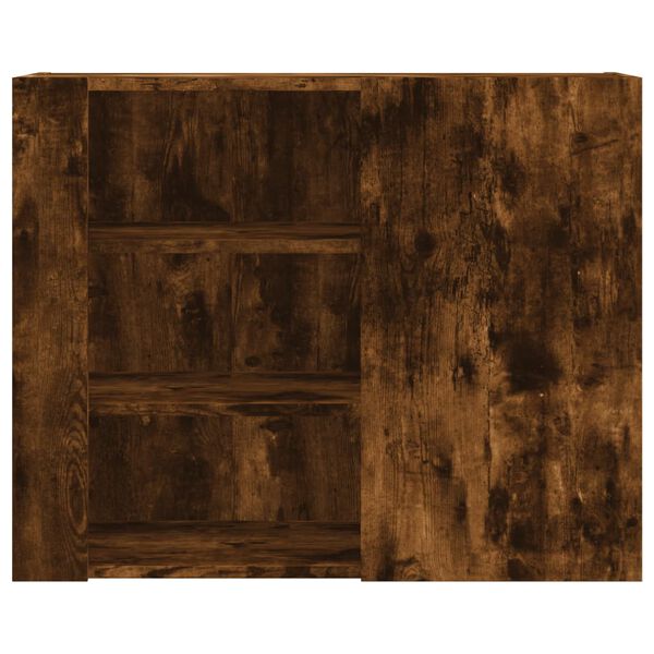 vidaXL sienas skapītis, ozola krāsā, 75x35x60 cm, inženierijas koks