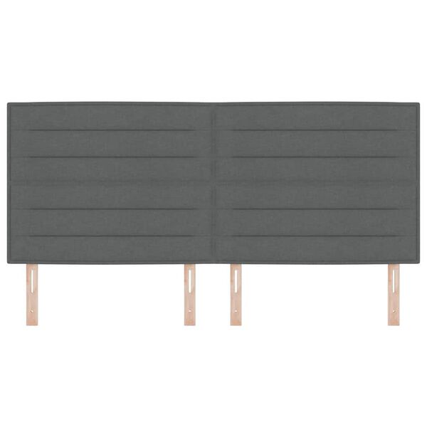 vidaXL Galvgalis Tum&scaron;i pelēks 200 cm audums