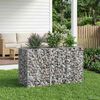 vidaXL Gabions pacelta gulta Sudraba 130 x 50 x 80 cm Cinkots tērauds