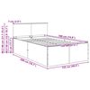 vidaXL Gultas rāmis Brūns ozols 120 x 190 cm Inženierijas koks