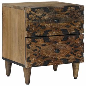 vidaXL Nakts skapītis Brūna 40 x 33,5 x 46 cm Cieta mango koksne