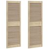 vidaXL Kabeļa Durvis ar durvīm 2 pcs Dabiska 49,5 x 2,1 x 140,5 cm