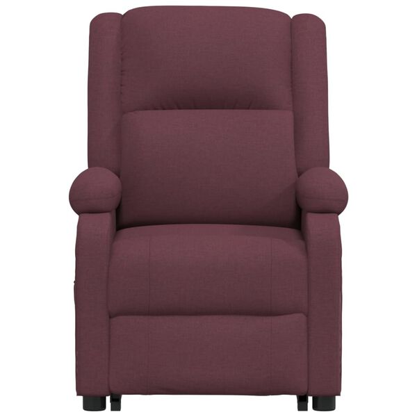 vidaXL masāžas krēsls, paceļams, violets audums