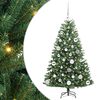 vidaXL Mākslīgā Saliekamā Ziemassvētku Egle Zaļa 120 cm PVC un metāls