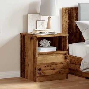 vidaXL Nakts skapis Old Wood 40x40x50 cm Engineered Wood