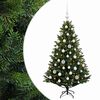vidaXL Mākslīgā Ziemassvētku eglīte ar rotājumiem 120 cm 150 LED