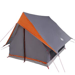 vidaXL Ģimenes telts 220 x 220 x 184 cm Poliesters un stikla &scaron;ķiedra