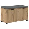 vidaXL Apavu sols ar spilvenu Artisan Ozols 80 x 38 x 46 cm