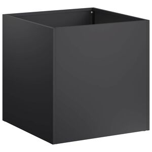 vidaXL Dārza stādītājs Melns 35 x 35 x 35 cm Auksti velmēta tērauds