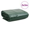 vidaXL brezenta pārklājs, zaļ&scaron;, 2x3 m, 650 g/m&sup2;