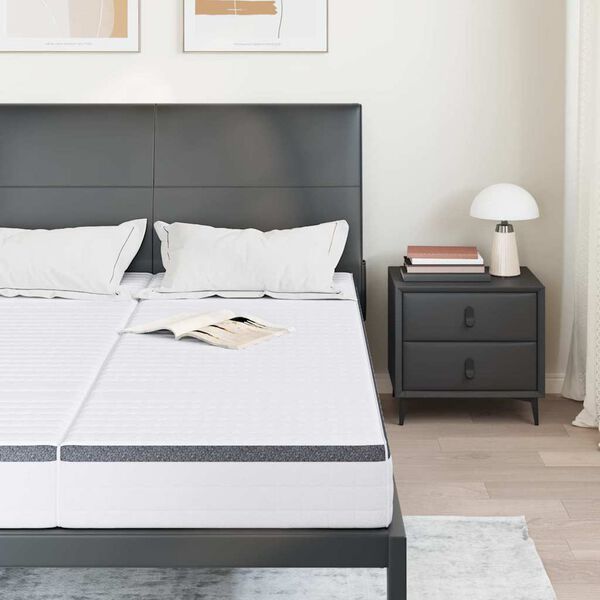 vidaXL Matracis 2 pcs Balts un pelēks 70 x 200 cm Bonell atsperes