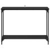 vidaXL Konsoles galds Melns ozols 101 x 30.5 x 75 cm Inženierijas koks