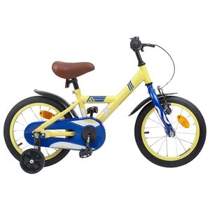 vidaXL Bērnu Velosipēds 12 Collas no 2-4 gadiem Dzeltena