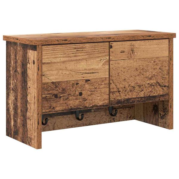 vidaXL Sienas pakaramais Vecs koks 50 x 20 x 30 cm Inženierijas koks