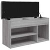 vidaXL apavu skapītis, pelēks, 82x32x45,5 cm, inženierijas koks
