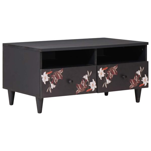 vidaXL Kafijas galdiņš ar atvilktni Daudzkrāsains 80 x 54 x 40 cm