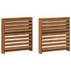 vidaXL Roku balsti 2 pcs Brūna 58.5 x 10 x 61 cm Inženierijas koks