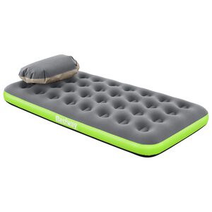 Bestway Gaisa matracis 1 personai 188 x 99 x 22 cm Pelēka un zaļa