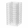 vidaXL gabions, augstā puķu kaste, tērauds, 50x50x100 cm