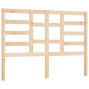 vidaXL gultas galvgalis, 126x4x104 cm, priedes masīvkoks
