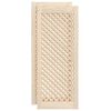 vidaXL skapja durvis, līstī&scaron;u dizains, 2 gab., 39,5x99 cm, priede