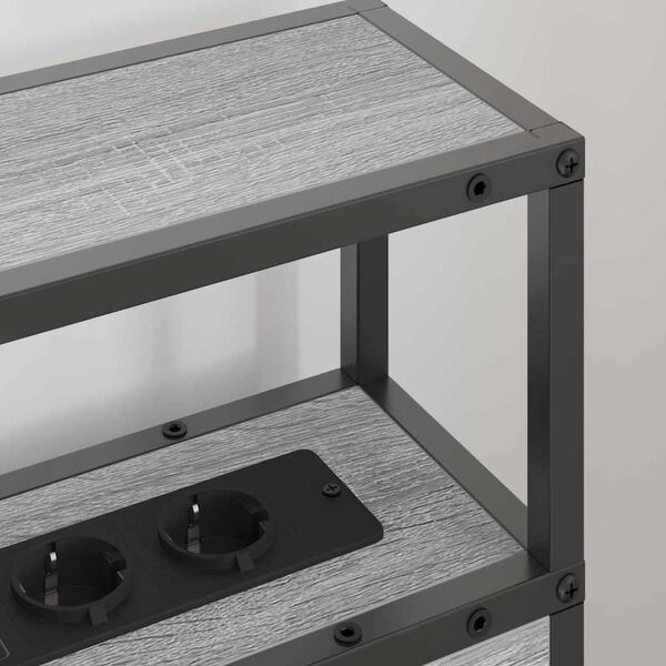 vidaXL Uzglabā&scaron;anas galvas balsts Pelēka Sonomas ozola 75 cm